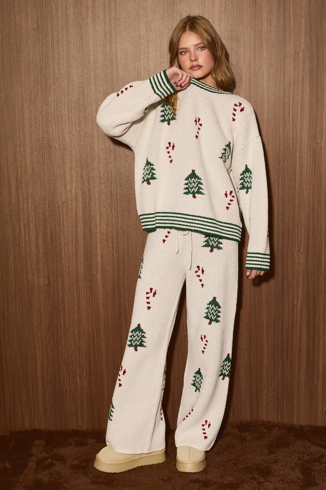 Christmas Tree Knit Sweater Top