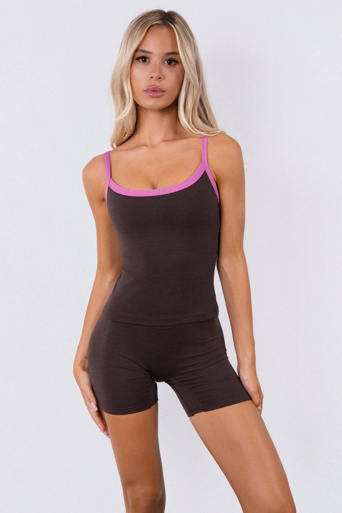 Vitality Daydream Scoop Tank - Chocolate Heather