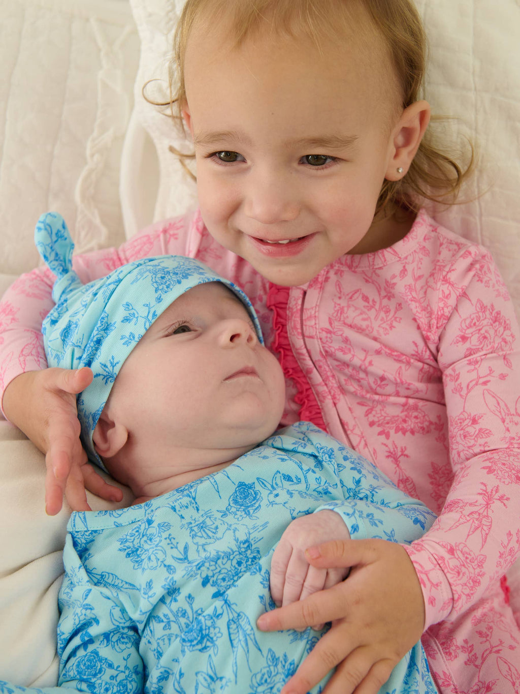 Cotton Pink Footed Onesie