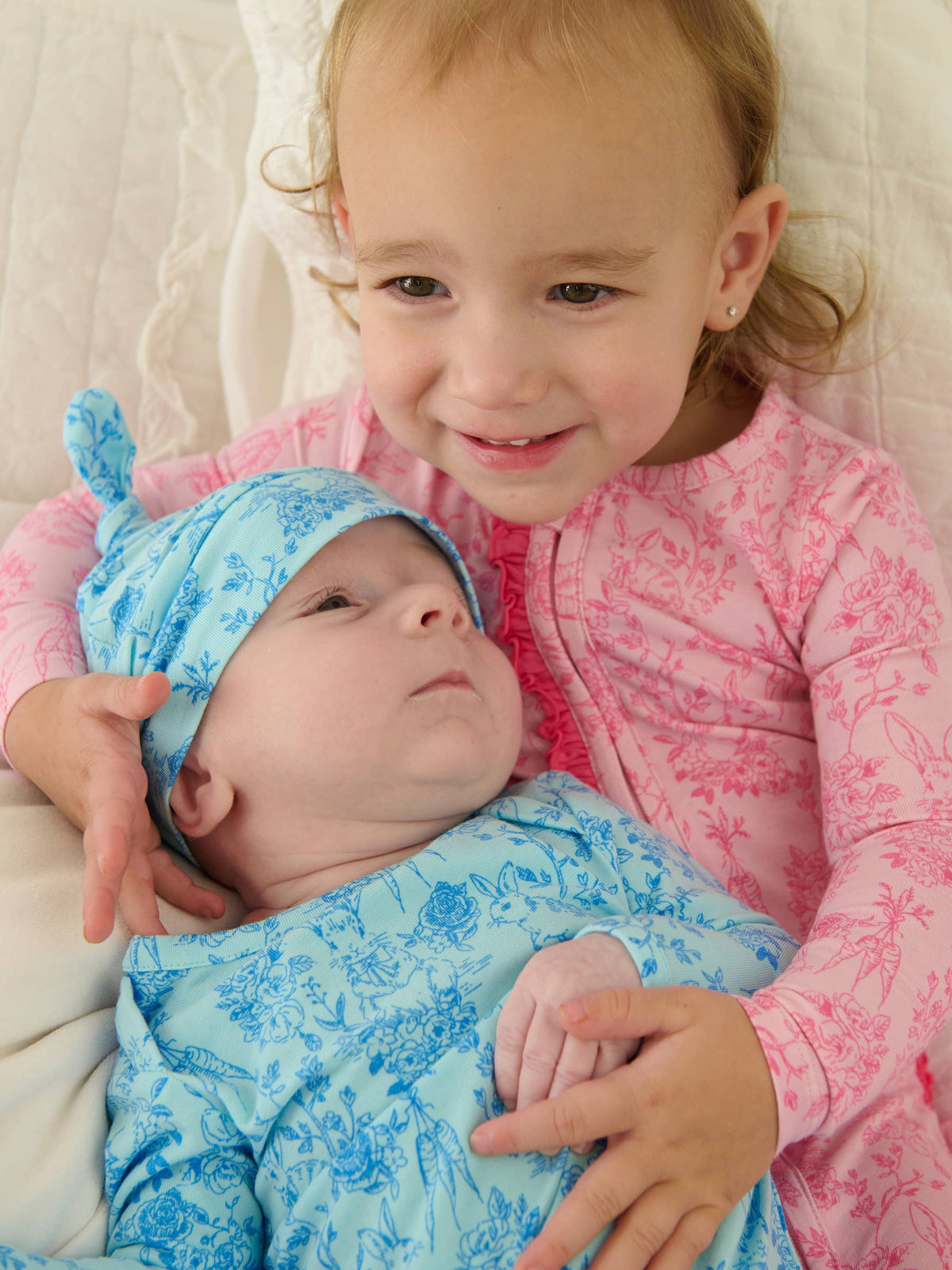 Cotton Pink Footed Onesie