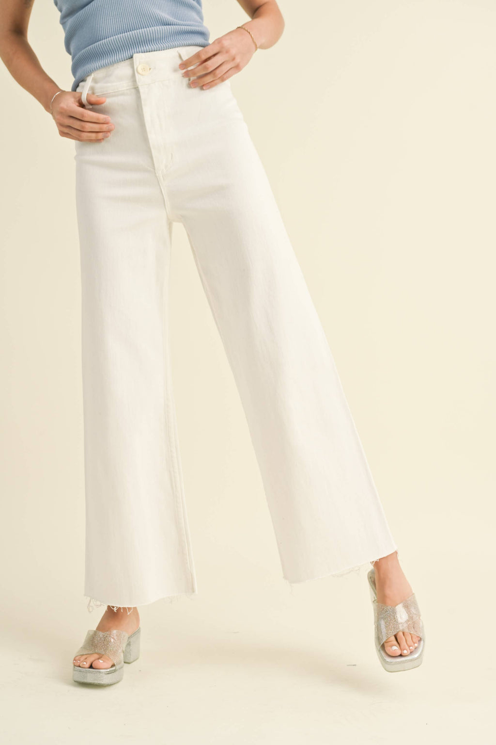 Wide Leg Denim Pants