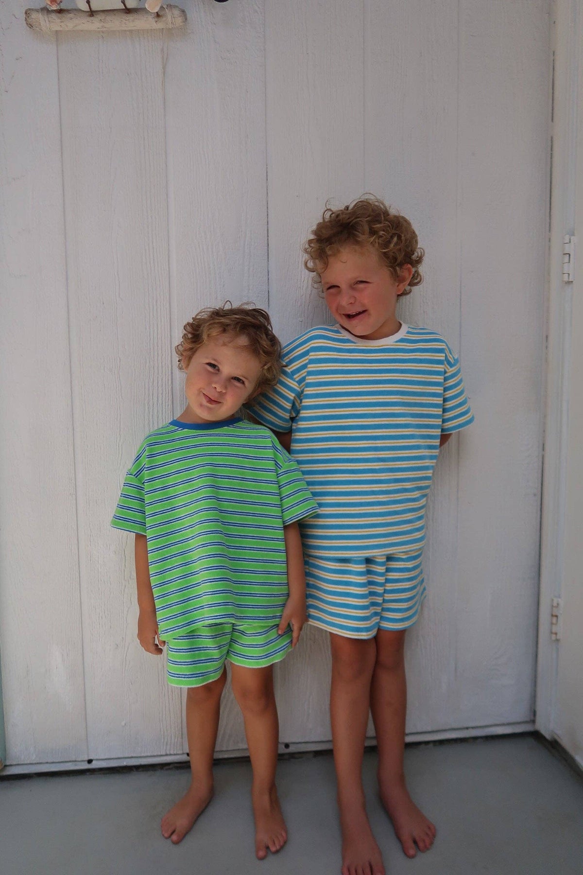 Terry Cloth Stripe Set - Blue Stripes
