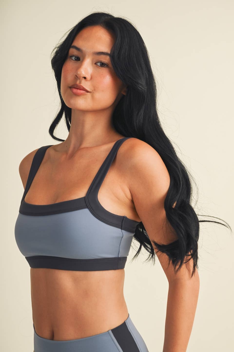 Contrast Block Sports Bra