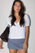 Striped Lace Blouse