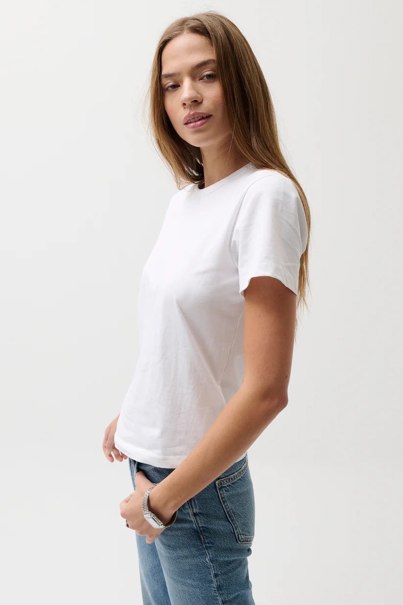 Alba Baby Tee in White