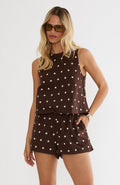 Birkley Short in Brown Dots