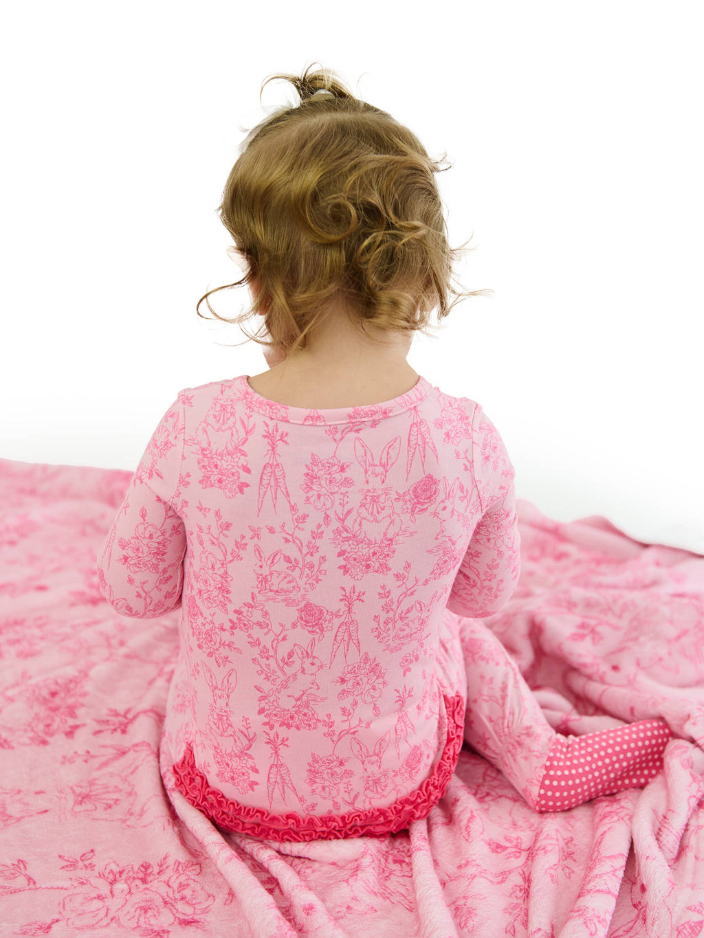Cotton Pink Footed Onesie