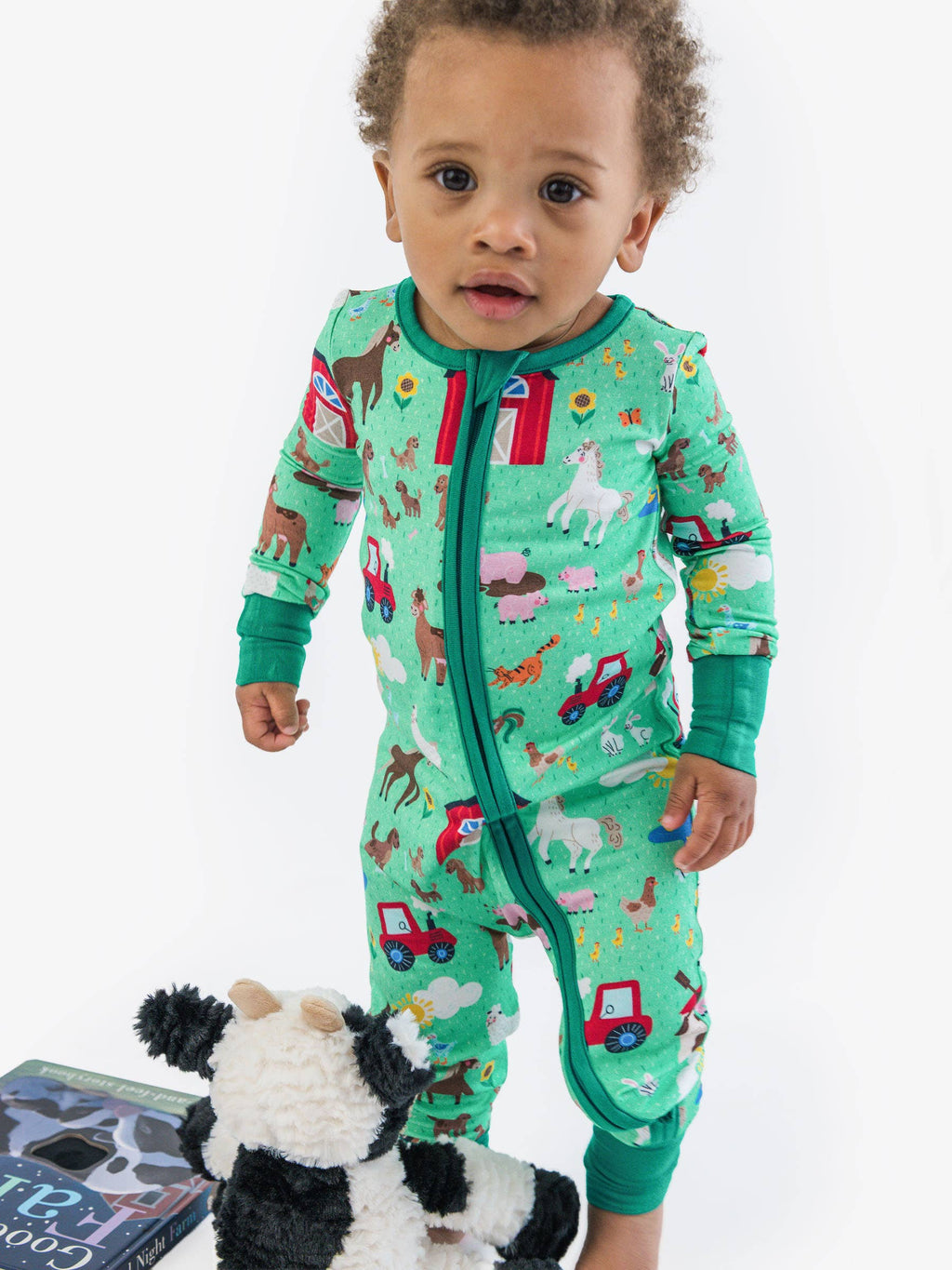 Farm Friends Footed Onesie