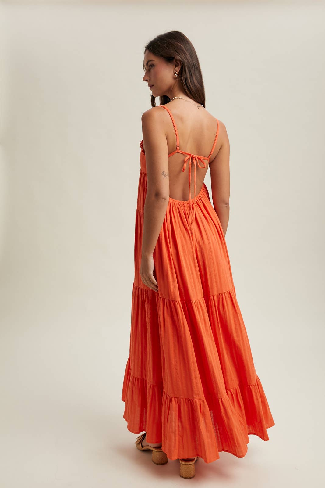 Open Back Maxi Dress