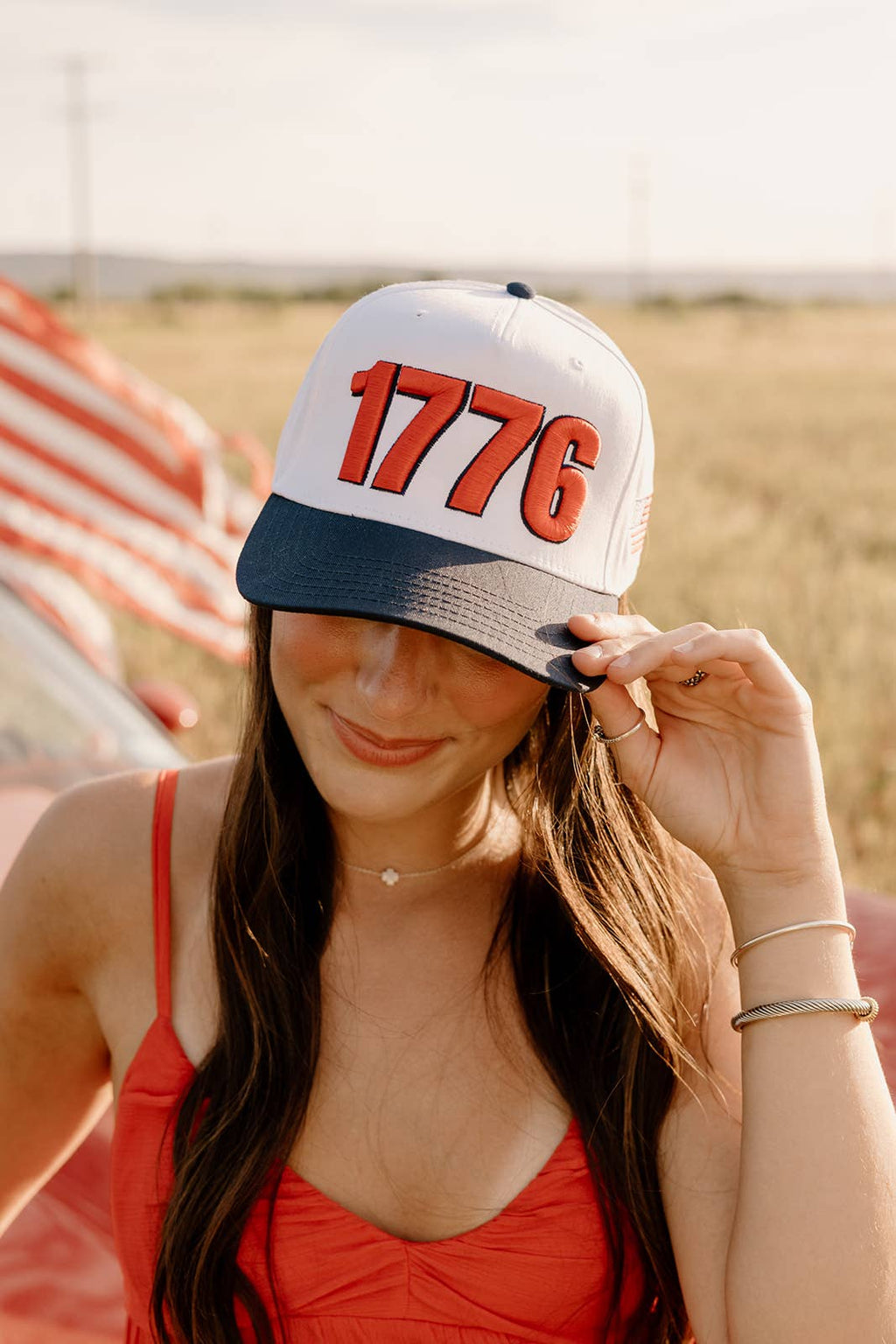 Red 1776 Trucker