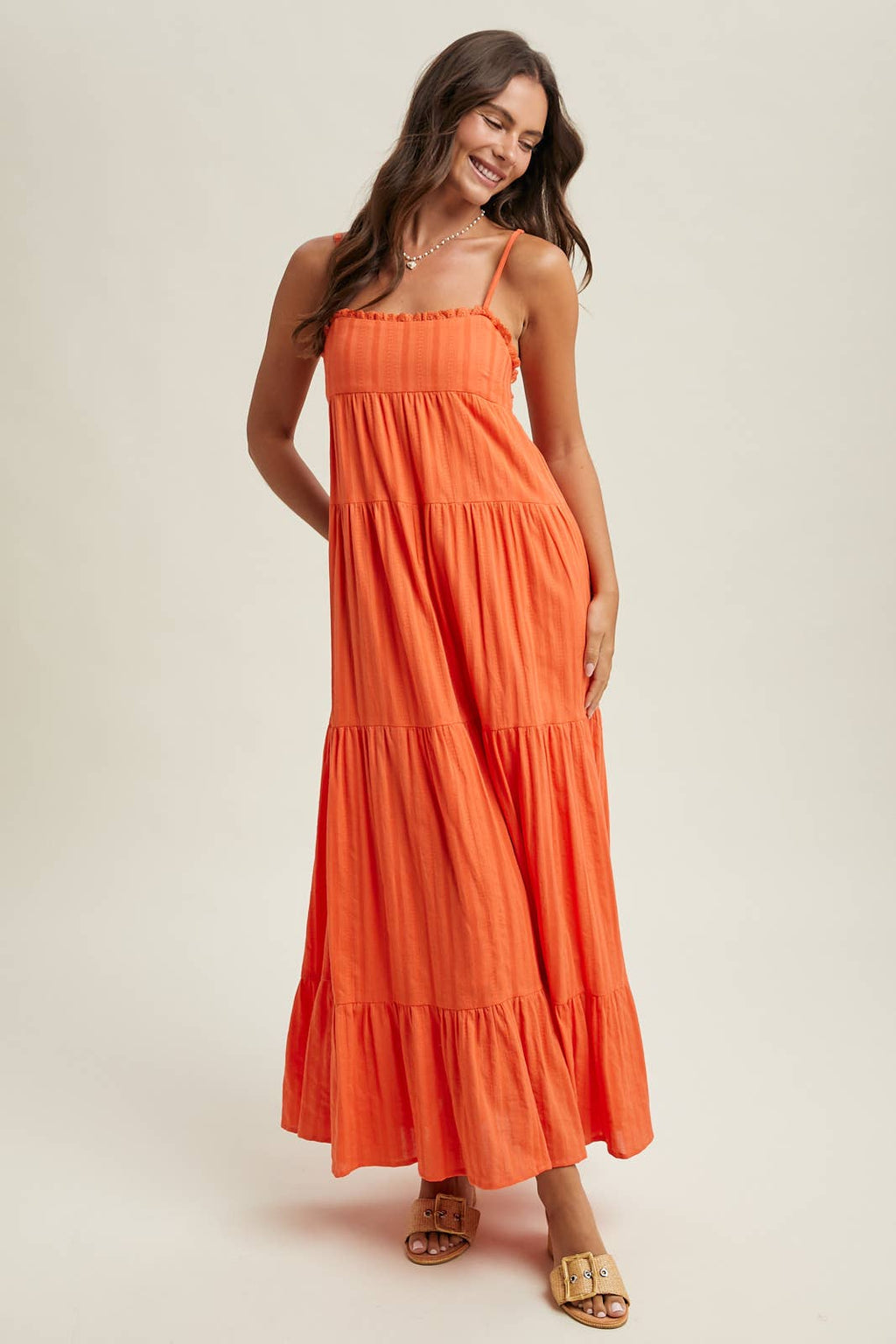 Open Back Maxi Dress