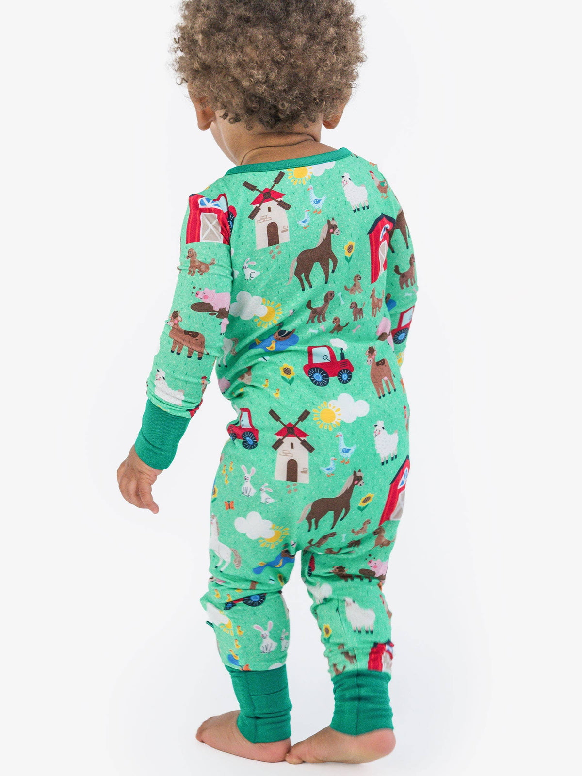 Farm Friends Footed Onesie