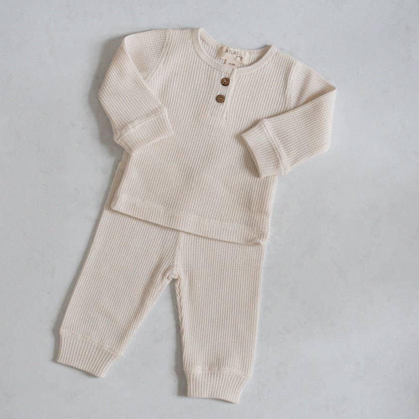 Waffle Long Sleeve Set