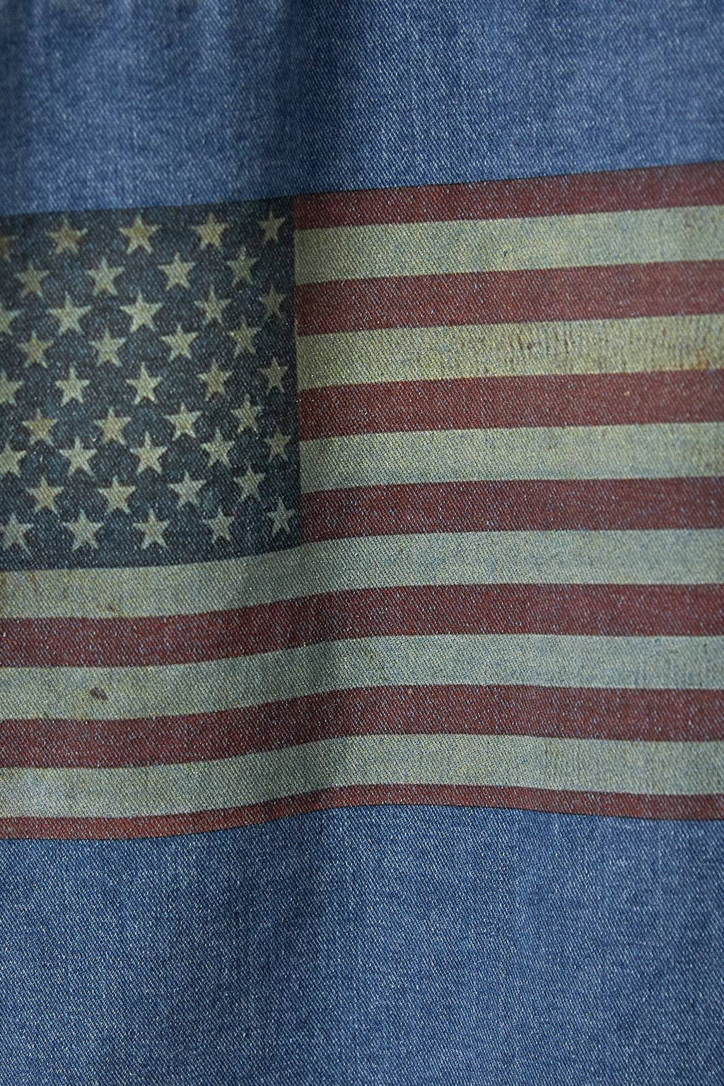 Oversized Denim Flag Jacket