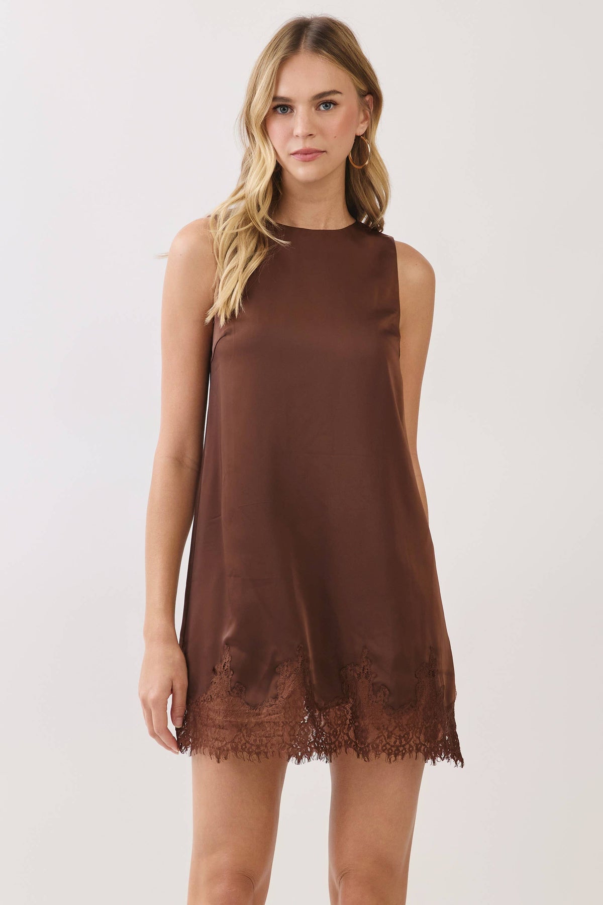 Lace Trim Slip Dress