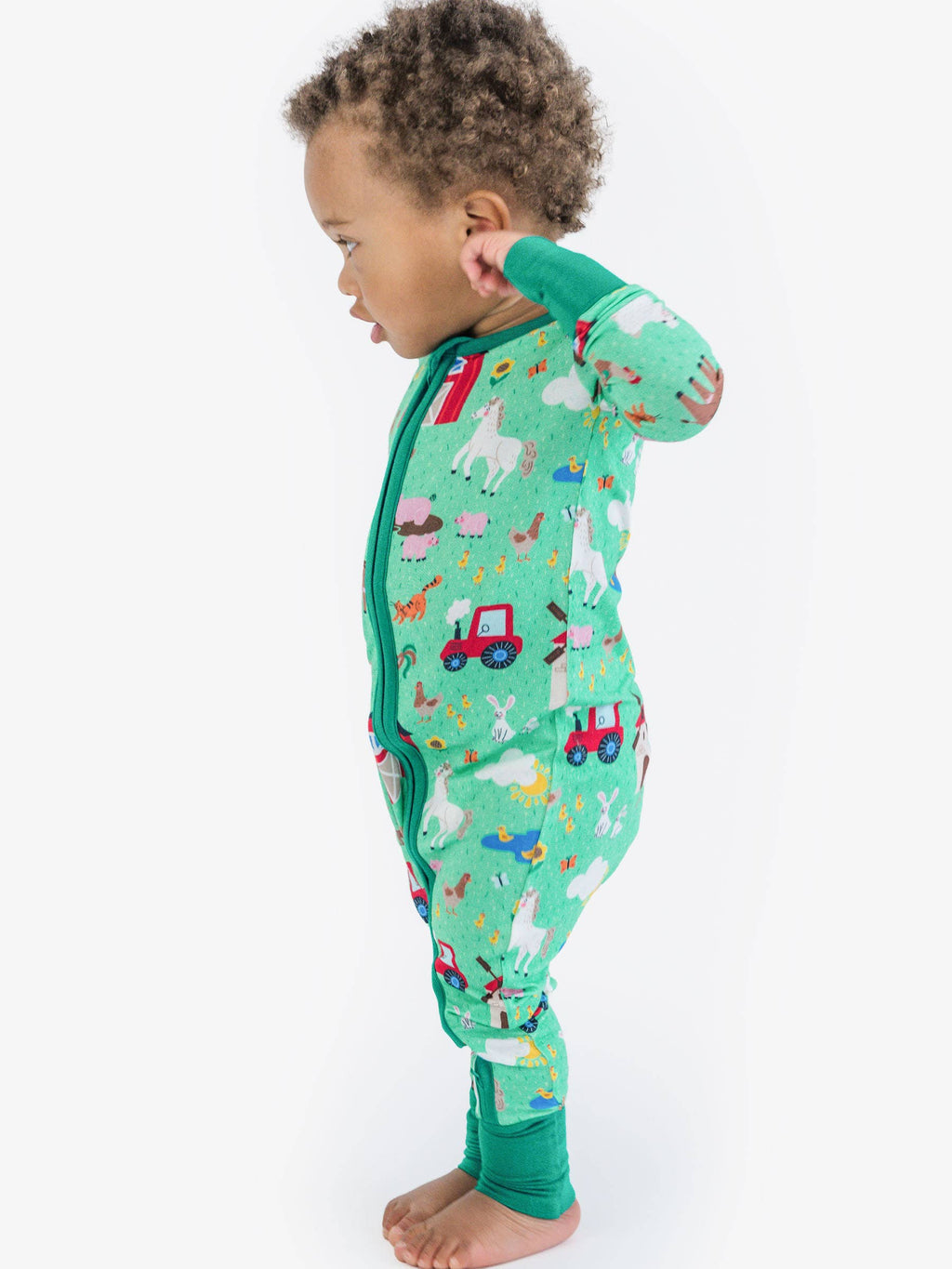 Farm Friends Footed Onesie