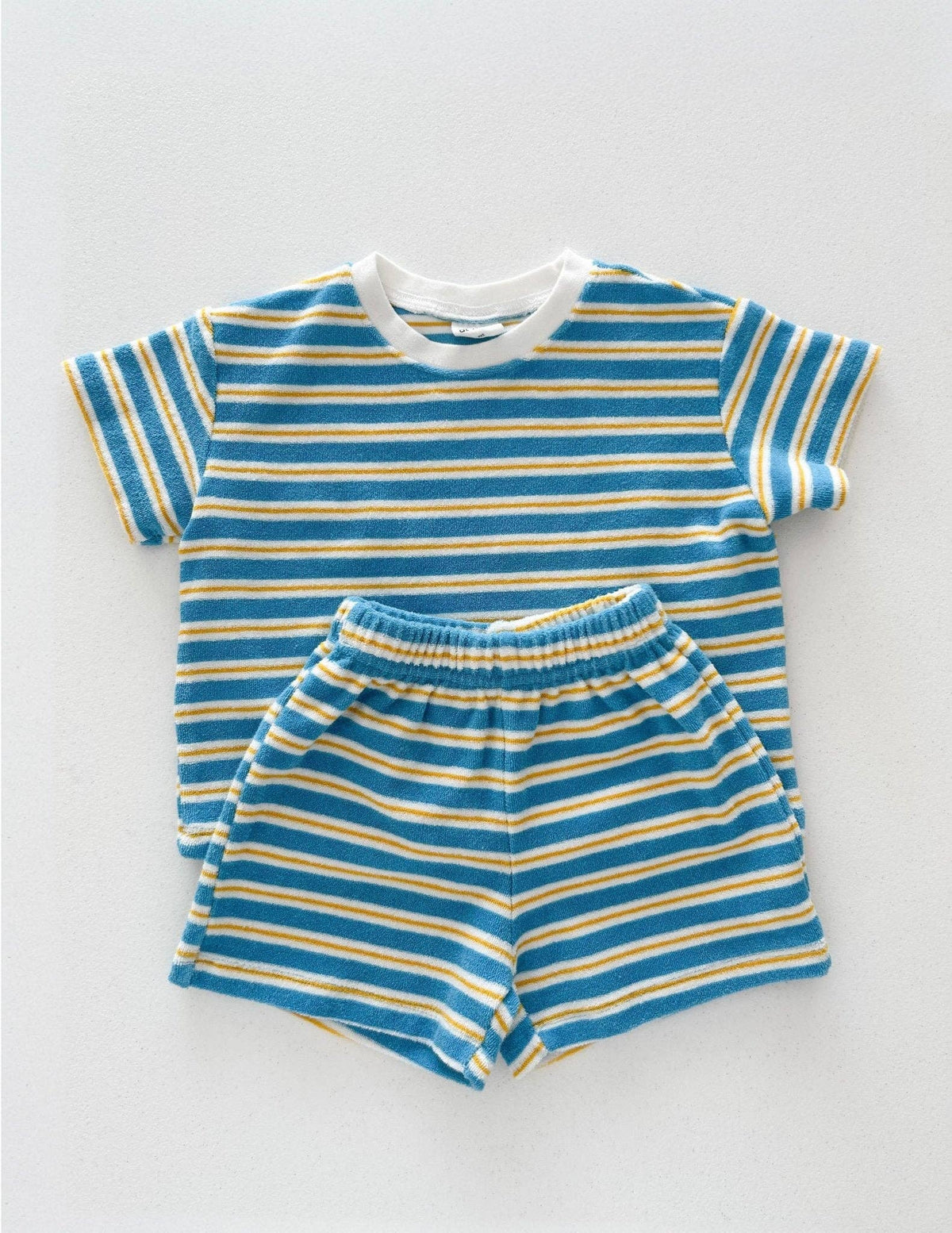 Terry Cloth Stripe Set - Blue Stripes
