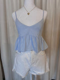 Belle Top in Light Blue