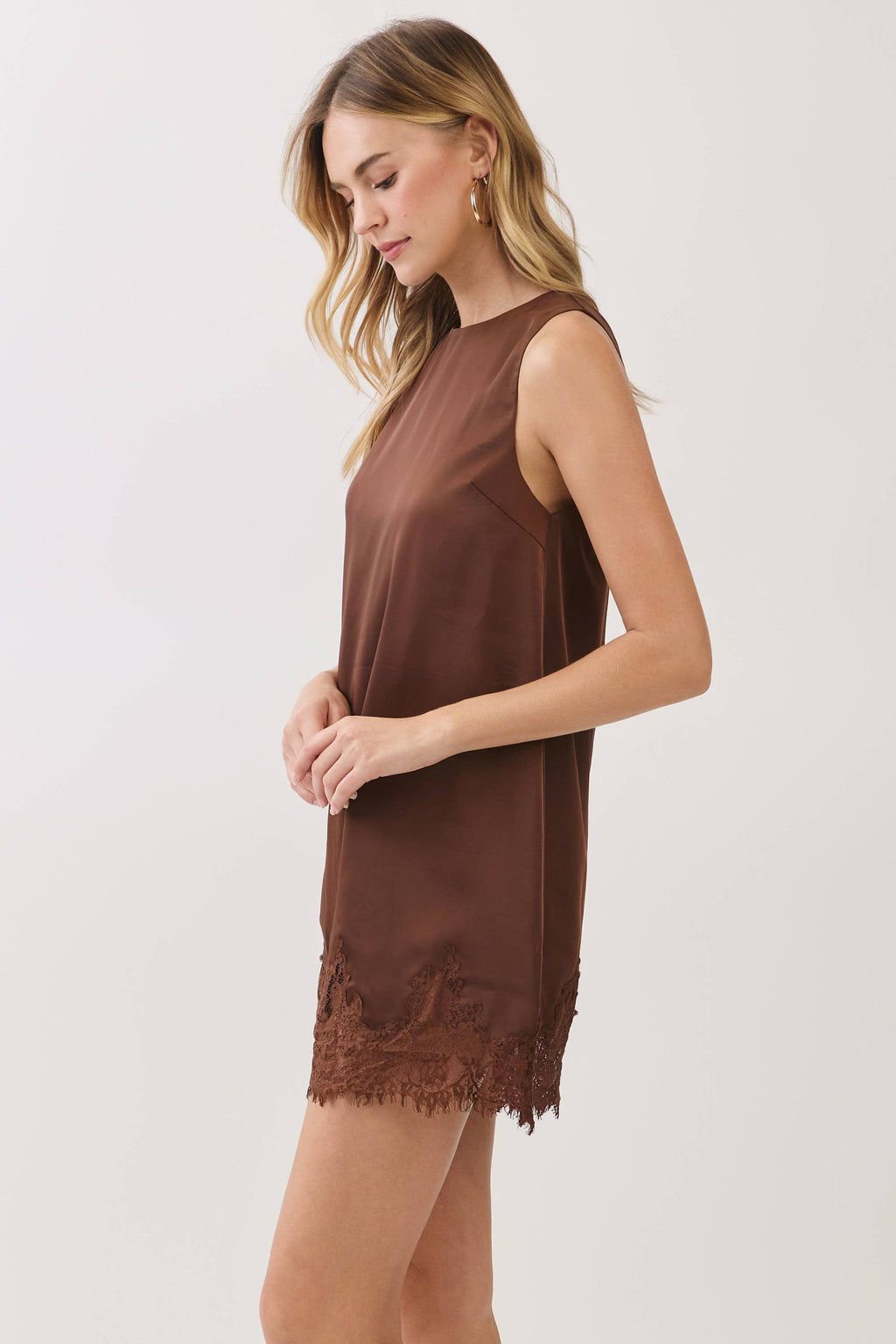 Lace Trim Slip Dress