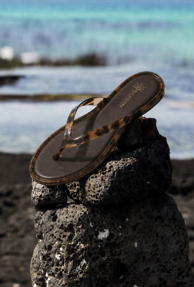Tortoise Shell Jelly Sandal