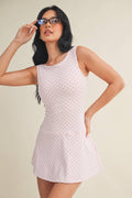 Polka Dot Print Active Mini Dress