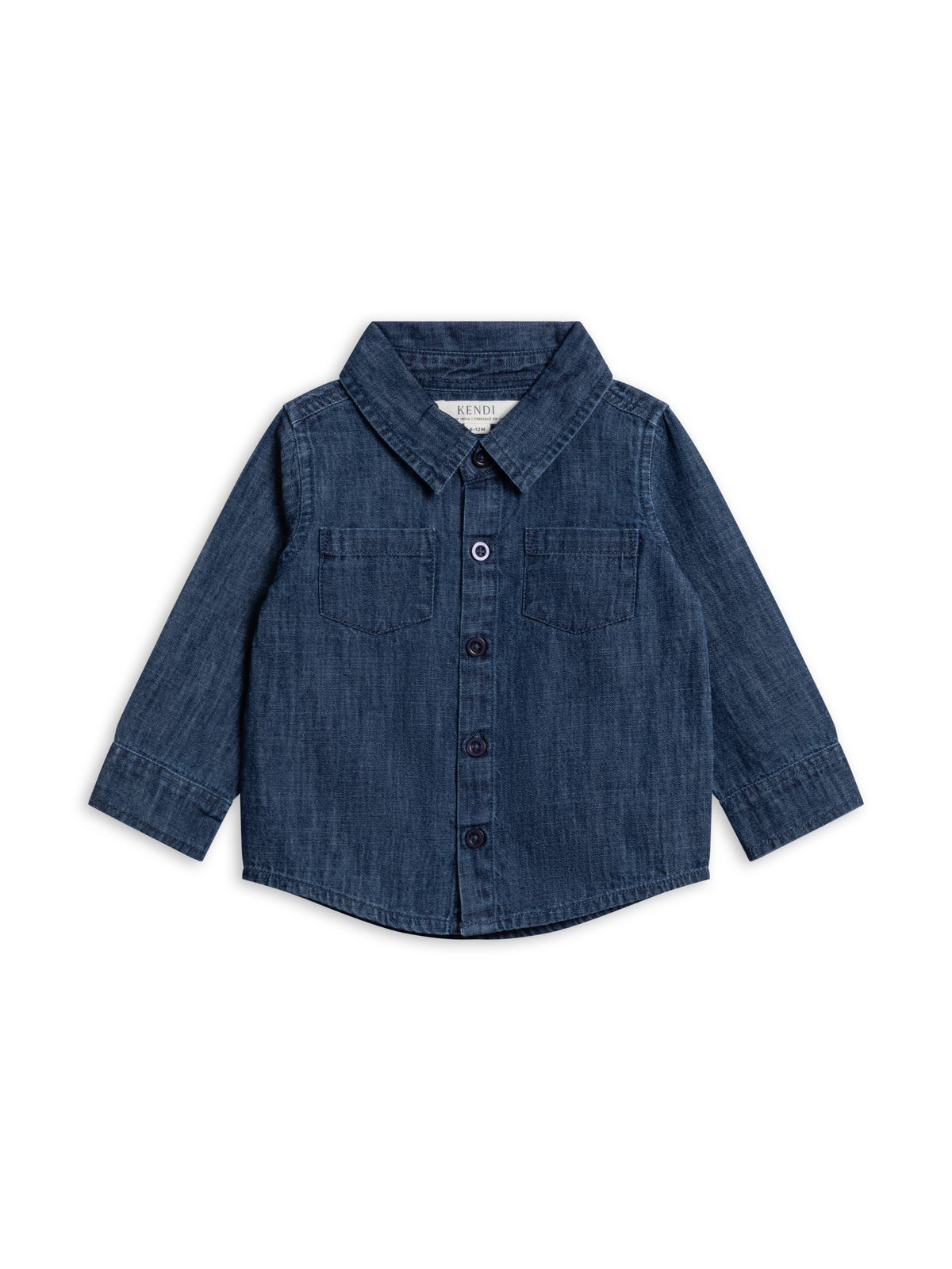 Hayes Chambray Long Sleeve Collared Shirt