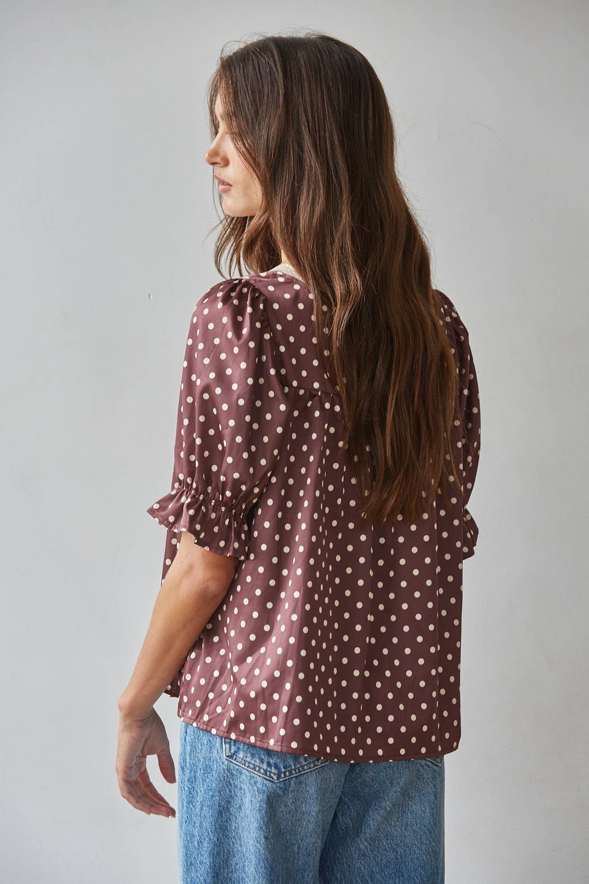 Paisley Puff Sleeve Top