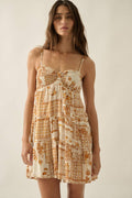Tropical Smocked Cami Romper