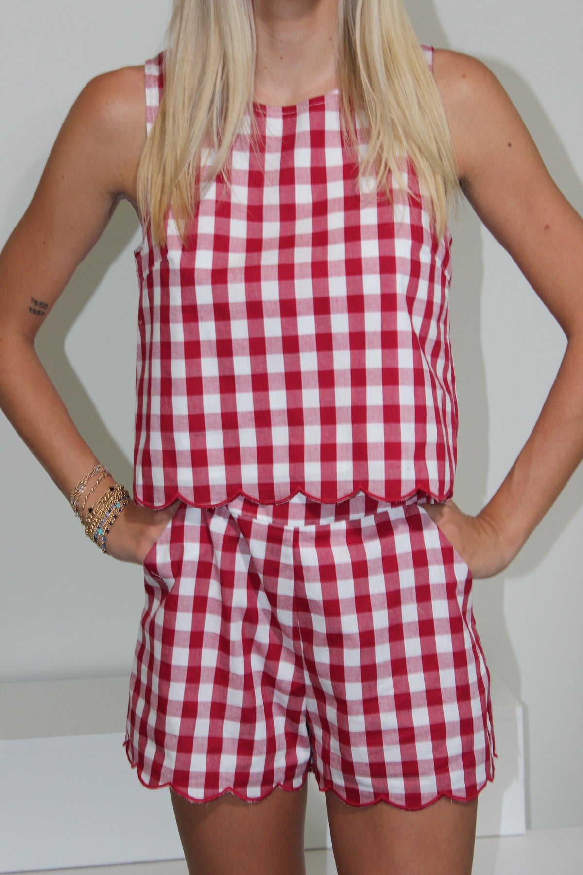 Scallop Hem Shorts