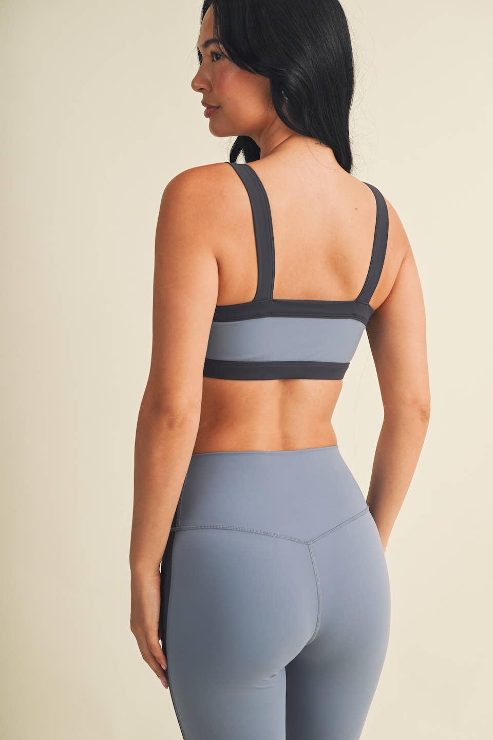 Contrast Block Sports Bra