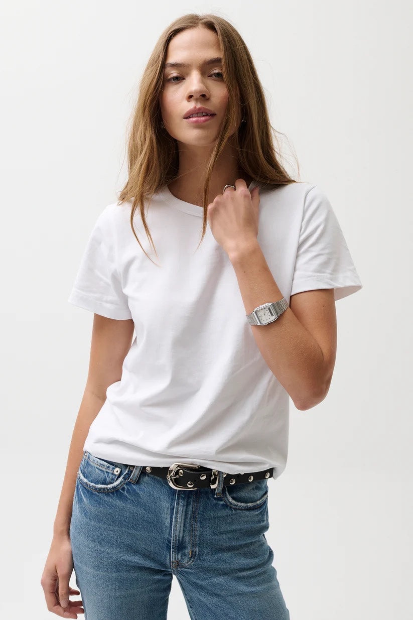 Alba Baby Tee in White