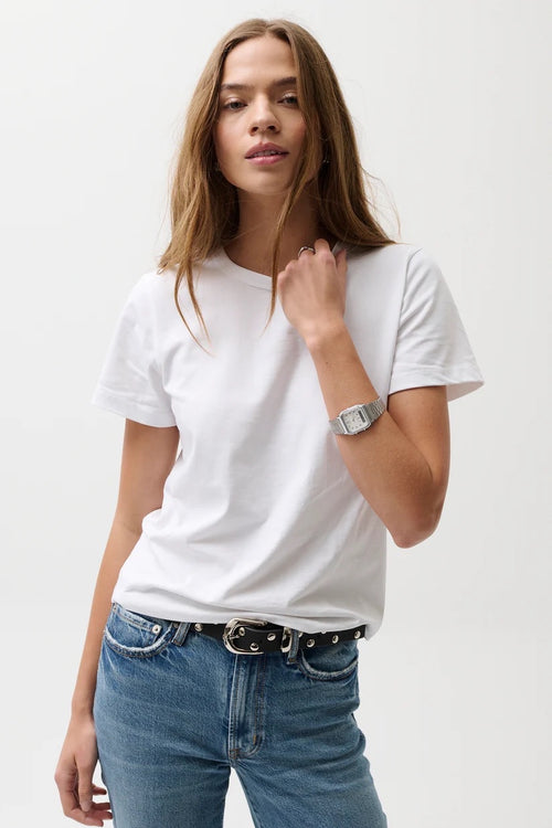 Alba Baby Tee in White