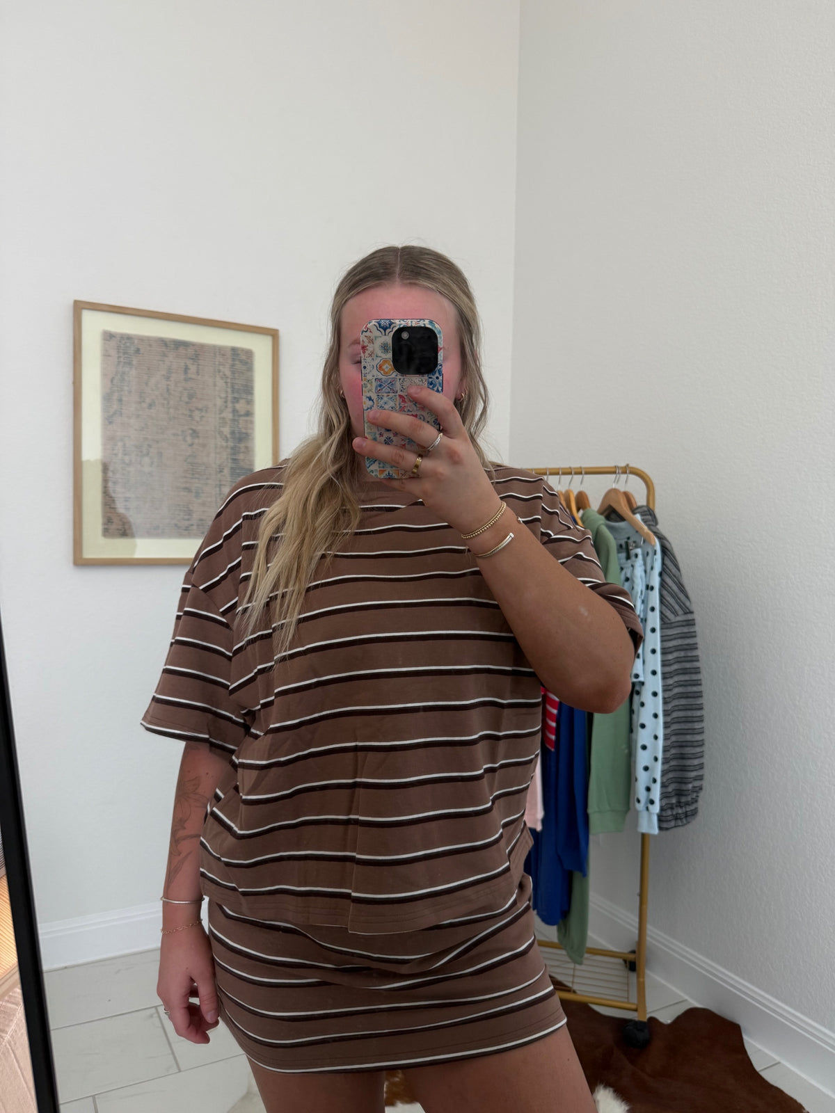 Striped Everyday Set Skirt