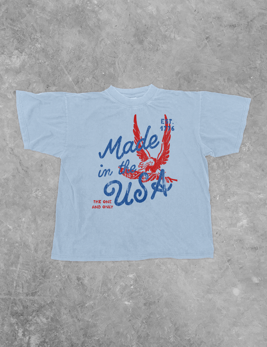 Made in the USA, Americana BC Boxy Cotton T-Shirt