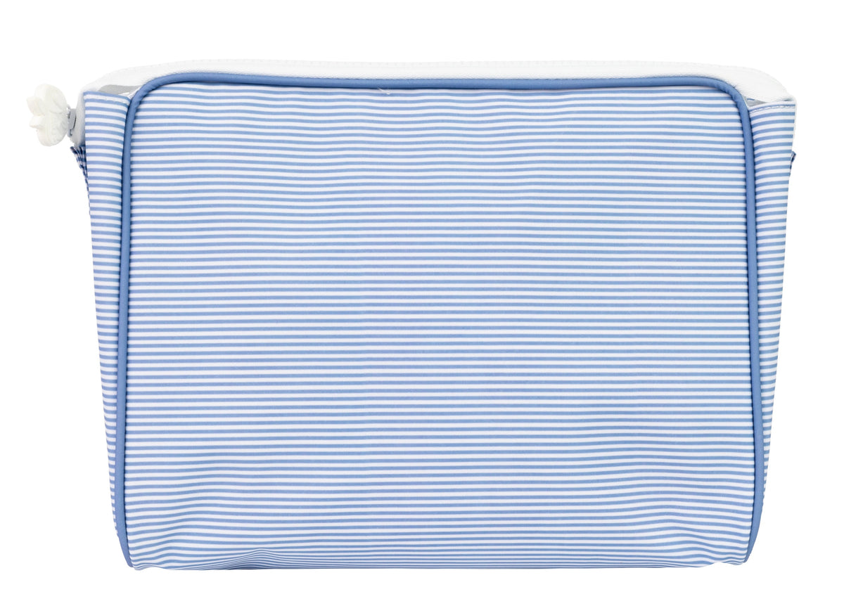 The Go Bag in Navy Mini Stripe - Large