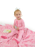 Cotton Pink Footed Onesie