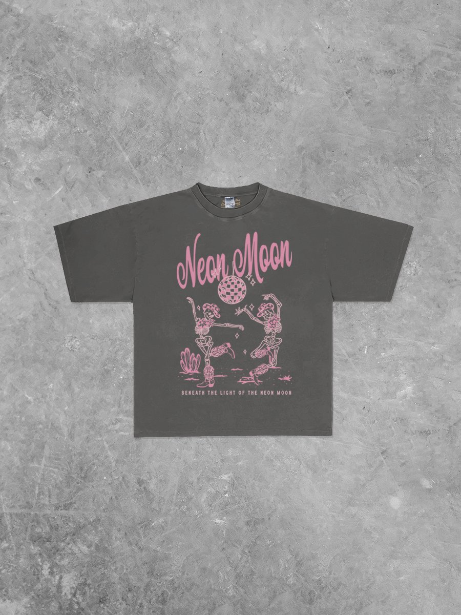 Neon Moon, Country Western Boxy Oversized TShirt