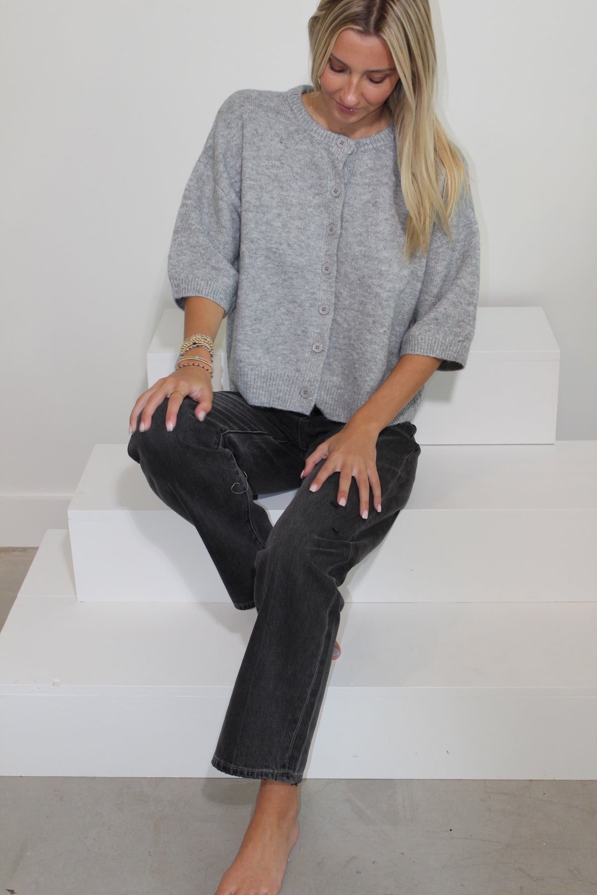 Pistola Lexi Mid Rise Bowed Straight Jean