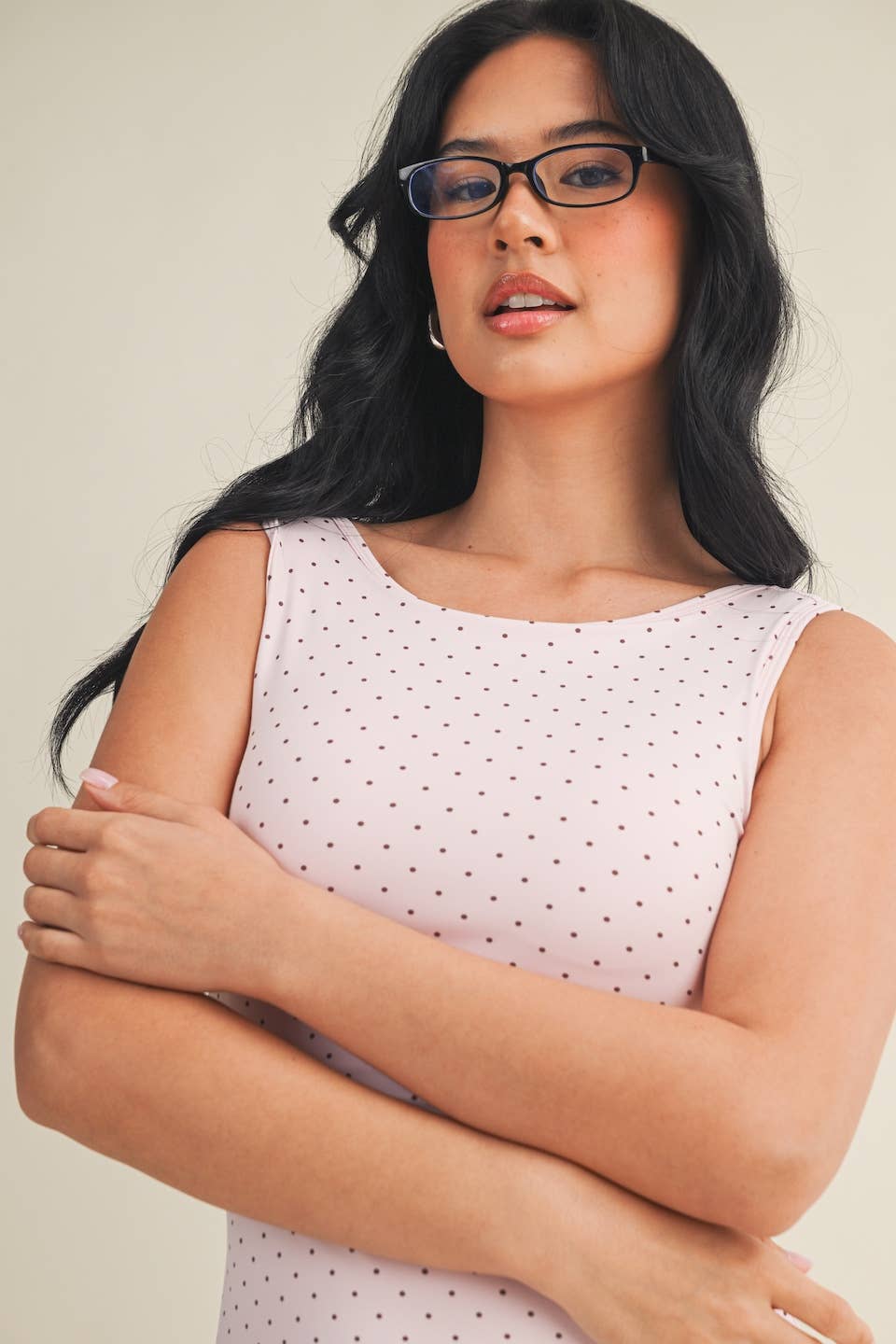 Polka Dot Print Active Mini Dress