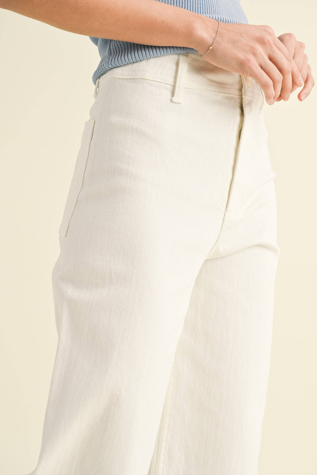 Wide Leg Denim Pants