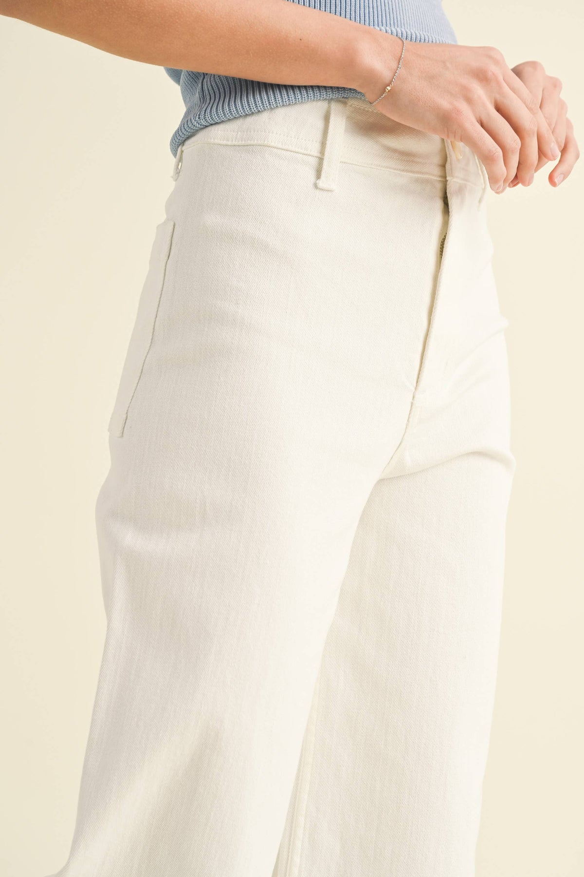 Wide Leg Denim Pants