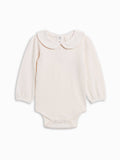 Peggy Peter Pan Collared Bodysuit - Ivory