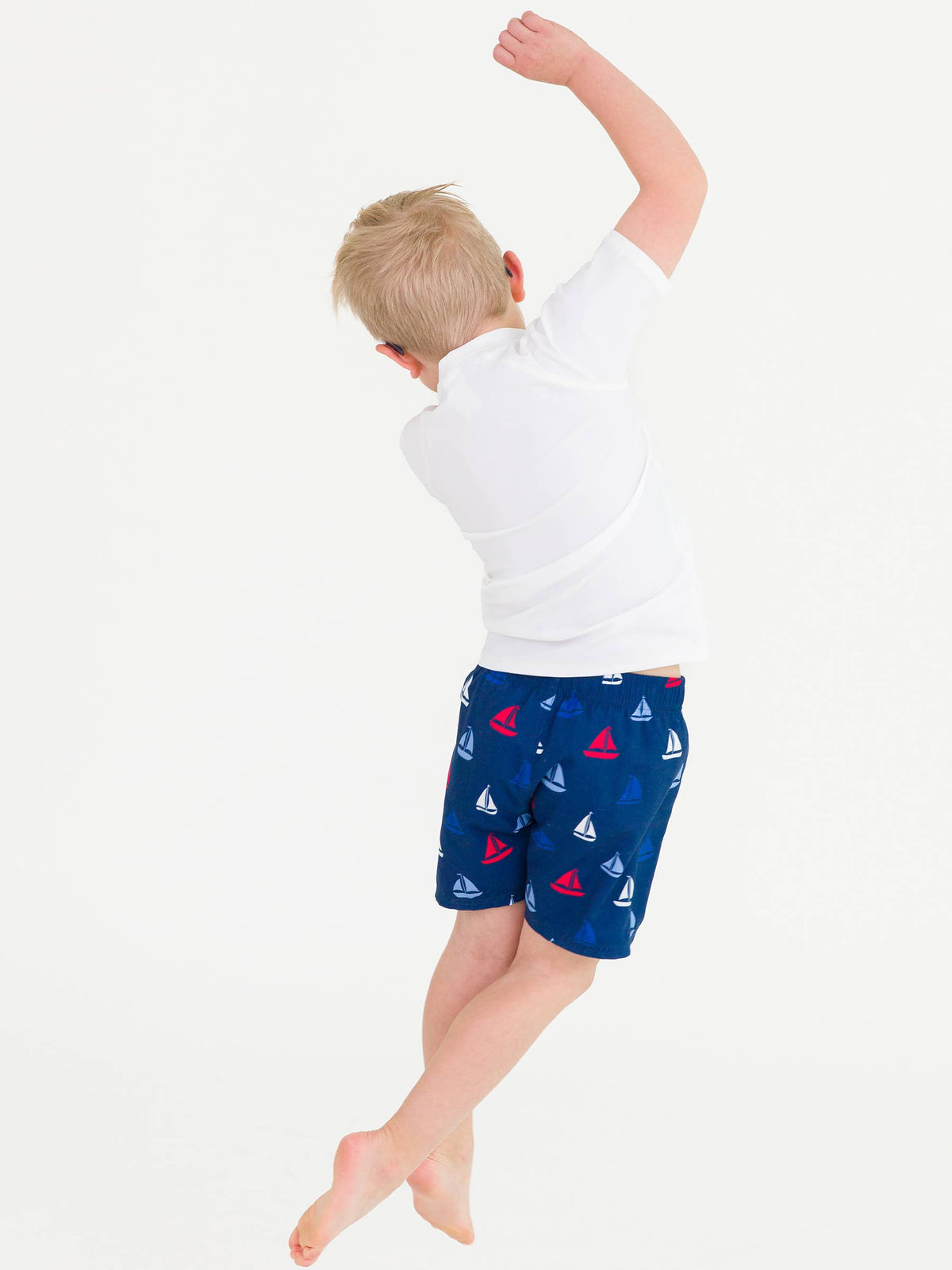White Short Sleeve Swim Shirt